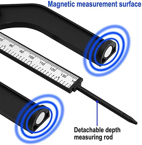 KJHD digitalni dubinski mjerač LCD visine kalibra s magnetnim nogama za tabele usmjerivača