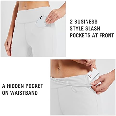 Baleafe's Capri Yoga hlače Ležerne prilike Ležerne prilike na rastezanju Capris pletene tajice sa prednjim džepovima