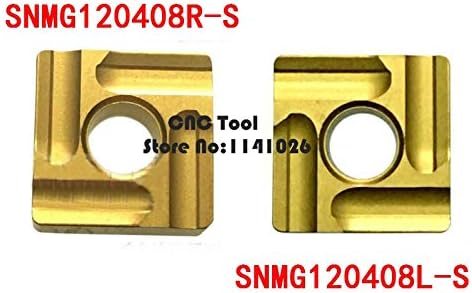 FINCOS vruće prodaje alat za sečenje SNMG120408 R-S / L-s volfram karbid CNC umetak za okretanje,alat za okretanje oštrice karbida - : SNMG120408 L S)