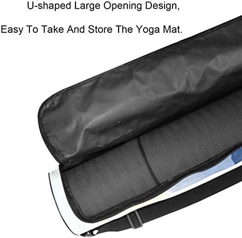 Torba za prostirku za jogu, slika Country Cold Snow zimska vježba za jogu Mat Carrier full-Zip Yoga Mat Carry Bag sa podesivim remenom