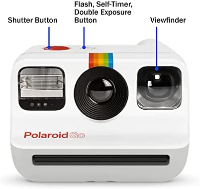 Polaroid Go instant Mini Starter Set, Bijela Instant kamera sa 32 Polaroid Go paketom Instant filma u boji, sa krpom za čišćenje sočiva Lumintrail
