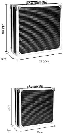 JKUYWX aluminijska aluminijska aluminijska aluminijska alatna kutija za prenosni kofer za pohranu kofera s malim kutijom na otvorenom
