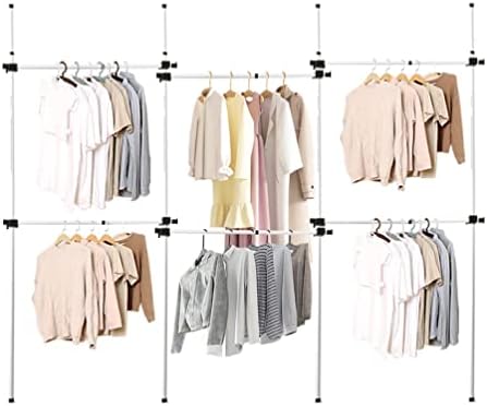 Baoyouni Podesivi stalak za odjeću za viseće odjeće Metalni odjevni odjevni nosač vješalica za plafon za pranje rublja Organizator
