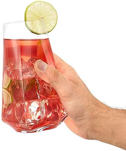 Whiskey Decanter Hightl Glass Set od 4, 18oz koktel naočala, stakleno posuđe, premium kristalno staklo, čaše za piće za vodu, koktel,