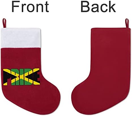 Jamajka Count Country Pride Božić viseći čarape za čarape za Xmas Tree Kamin za odmor Kućni kućni dekor
