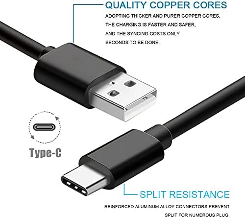 YCWZZH USB C kabel za punjenje kabela za punjenje 700 qc Mišuća slušalica, BOSE Sport Earbuds, uši u obliku šarluka QC Earbuds II,