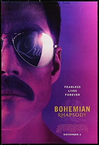 Boemian Rhapsody 2018 Kazališni filmski poster za film Rami Malek kao Freddie Mercury i članovi kraljice. Najbolji pobednik glumca