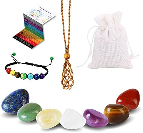 7 kom čakre terapije ljekovita kristala i kamenje pletena ogrlica za kabel prirodna boho drago kamenje za liječenje čakri joga