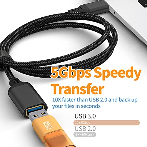 Tianle USB 3.0 produžni kabel 3.3ft / 1m, USB 3.0 A muški do ženskog USB ekstender-a 5Gbps Brzi prijenos podataka Kompatibilan sa