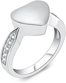 AE312 1pcs prsten kristalno rezbareni prsten za kremaciju od nehrđajućeg čelika za pepeo pogodan za memorijalni memorijalni pokloni
