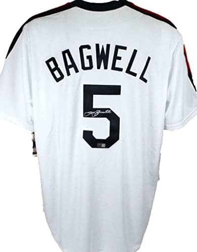 Jeff Bagwell potpisao je Houston Astros Rainbow rukava Velestic Jerseyy- Tristar Auth - autogramirani MLB dresovi