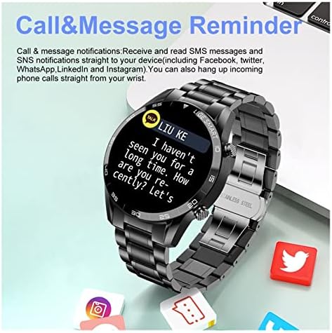 VPSN Smart Watch Men Bluetooth Call Watch Sports Fitness sat za Android kompatibilan za iOS muškarce Smart Watch