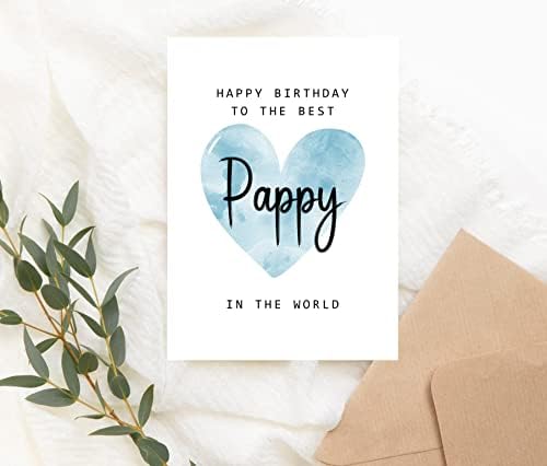 MoltDesigns Sretan rođendan najboljoj Pappy čestitki na svijetu-Pappy rođendanska čestitka-Pappy čestitka-poklon za Dan očeva-čestitka za rođendan