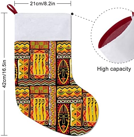 Afrički potporni povijesni elementi personalizirani božićni čarapa Početna Xmas Tree Kamin Viseći ukrasi