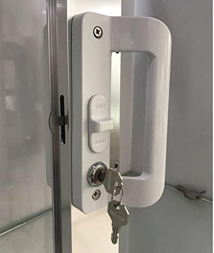 Tccyoaoa Klizna brava na vratima sa ključem, za klizna zamena vrata na vratima, pogodna za 25 mm do 45 mm širine kliznih vrata