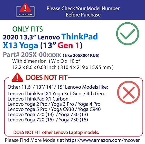 mcOver futrola tvrdog školjke za 13,3 '' Lenovo ThinkPad X13 Yoga Gen 1 laptop računar