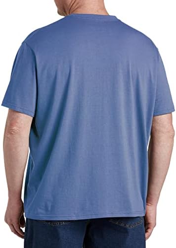 DXL Big & amp; Tall Essentials 2-Pk muške majice | pamuk, rebrasti Crewneck bez oznaka sa ravnim šavovima