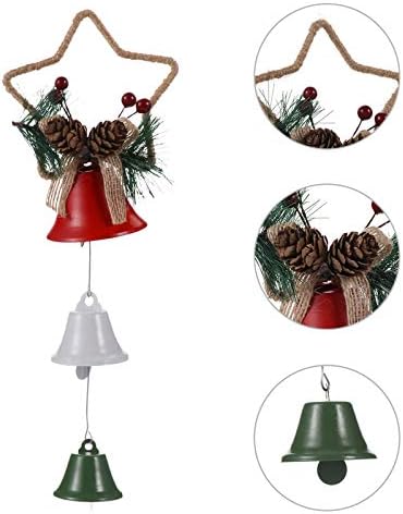 Abaodam 1pc Domaćin Božićno željezo Bell Craft Ornament Bell viseći privjesak