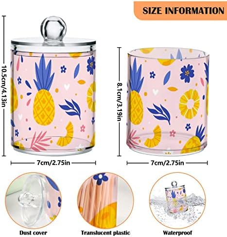 Ananas pamučni nosač kupaonica posude za kupatilo sa poklopcima set pamučni kuglični jastuk držač kruga za pamučne kuglice za rube