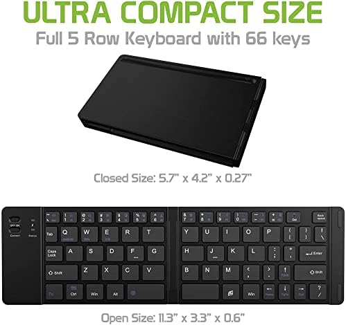 Radovi Cellet Ultra tanka sklopiva Bežična Bluetooth tastatura kompatibilna sa Nokia X+ Dual Sim sa držačem telefona-punjiva puna tastatura!