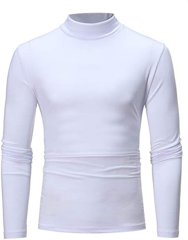 ZDFER muški pleteni džemper Mock vrat pulover jednobojne Casual tanke osnovne vrhove jesen zima topla bluza udobne majice