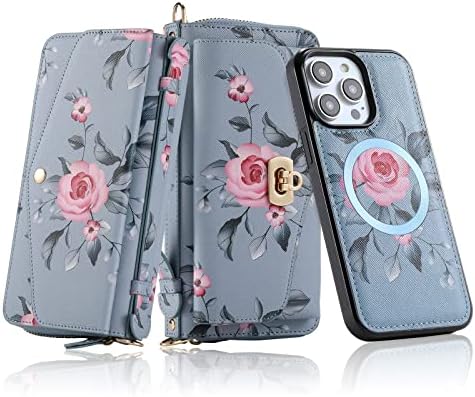 LITOU kompatibilna za iPhone 14 Pro Max torbicu za žene sa odvojivom magnetnom futrolom za telefon koja podržava bežično punjenje,RFID