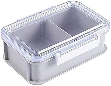Kutija za ručak Bento kutija, 2 odjeljka kutija za ručak mikrovalna pećnica zamrzivač perilica posuđa Dječja ručka kutija s višestrukim priborom za pribor Bento kutija