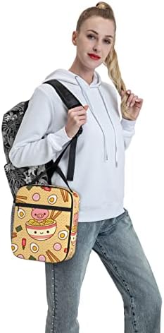 Ffexs Delicious Sweet Ramen prenosiva ručna izolovana torba za ručak, pogodna za školu, posao, piknik, putovanja