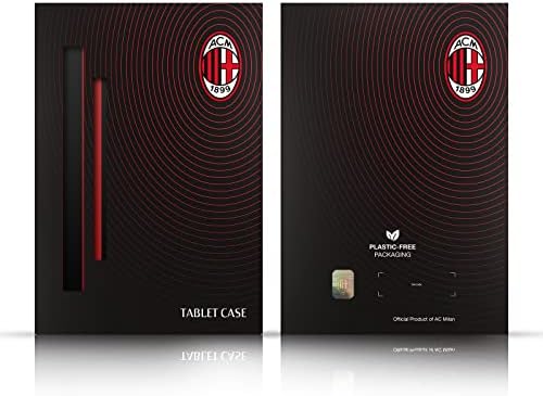 Dizajni za glavu službeno licencirani prilagođeni prilagođeni prilagođeni personalizirani AC Milan gostujući 2022/23 komplet kožne knjige novčanik poklopac kompatibilan sa Apple iPad Pro 11 2020/2021/2022