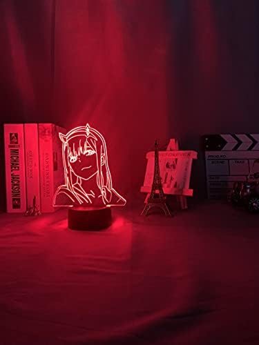 Paesteffe Anime 3D noćno svjetlo, Led iluzija lampa za sobu dekor & rasadnik, djevojčice dječaci rođendan i praznik poklon-16 mijenja