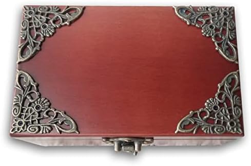 Binkegg Plea [Greensleeves] Brown Antiqued Lock Drvena kutija za nakit Muzička kutija sa sankyo muzičkim pokretom