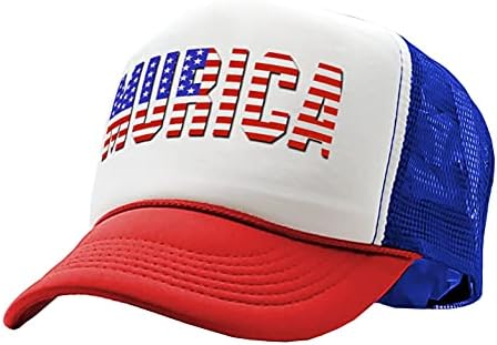 Srednja oprema-Murica-Četvrti jul USA America Patriot-Vintage Retro Style Trucker kapa šešir
