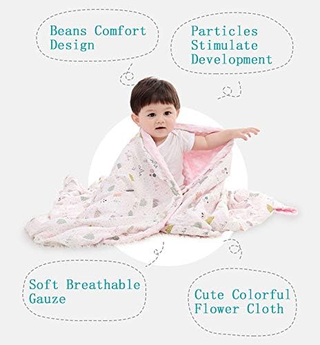 JAlpc Četiri sezone gaze pamuk beba pokrivač crtani mekani novorođenčad grašak paket pokrivač kolica koja se može pratiti