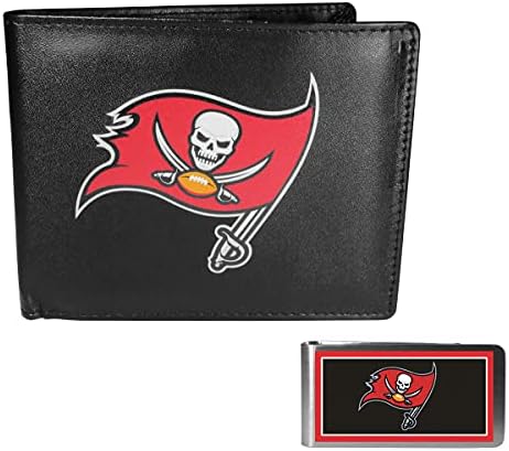 Siskiyou Sports NFL Tampa Bay Buccaneers dvoslojni novčanik & amp ;kopča za novac u boji, crna, jedne veličine