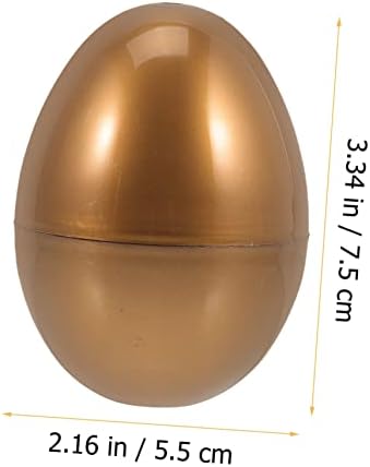 Nolitoy 50 kom jaje za punjenje Dječje korpe jaja ukrasi učionice Ornamentalni nagradni šarke CANDY zanata sa putnicima oblika punila je zlatna DIY dekor plastične specifične