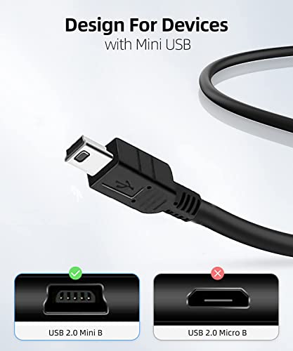 Mini USB punjač za sinkroniziranje punjenja Transmisija 2-u-1 Kabel Kompatibilan sa grafičkim kalkulatorom TI-84 Plus CE, Hero 3 +,