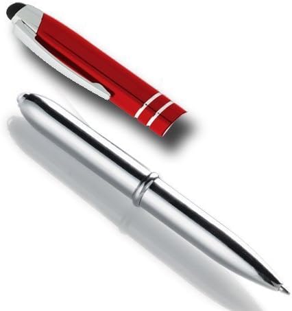 2 Pakovanje Tri-funkcija Stylus Ballpoint Svjetiljka kapacitivna styli olovka za bilo koji dodirni ekran iPhone, iPad, tablet & Android