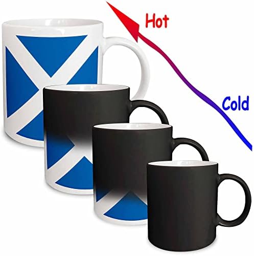 3drose zastava Škotske-škotsko plava sa bijelim krstom Saint Andrews... - Mugs.