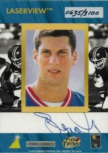 Dave Brown 1996 Pinnacle Laserview Inscriptions NY Giants Auto Autograph kartica - NFL autogramirane nogometne karte