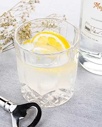 LEMONSODA Crystal Cut Old Fashioned Whisky naočare-10oz Ultra-Clear Premium kristalno staklo bez olova za piće Burbona, viskija, konjaka,