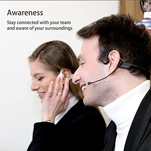 Youthwhisper slušalice za kostiju Bluetooth sa mikrofonima - bežične slušalice Otvoreno uho Lagano za trčanje planinarenje Početna Obrazovanje Konferencija za obrazovanje Pozivi internetsko učenje / učenje