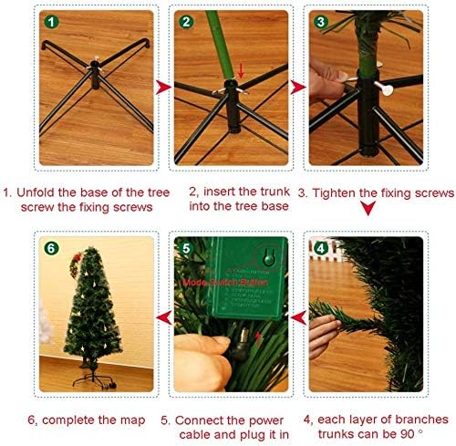 Umjetno božićno drvce Eko-Friendly PVC plamen retardant LED svjetla i sklopiva božićna stablo smreke