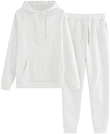 Charella Juniors Outerwear Sets Sun Relapirani fit hlače s kapuljačom s kapuljačom dukserice za sjedenje casual kapuljača