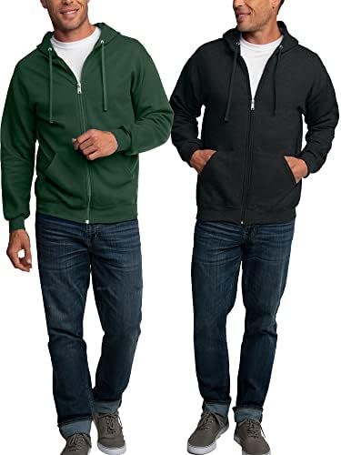 Voće sa duksevima LOOM Eversoft Fleece, pulover i puni zip, vlagu Wicking & Prozraci, veličina S-4x