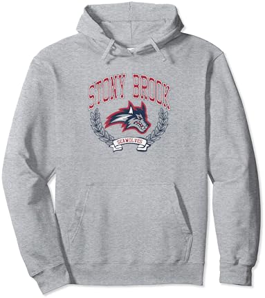 Stony Brook Seawolves Victory Vintage Heather Siva pulover Hoode