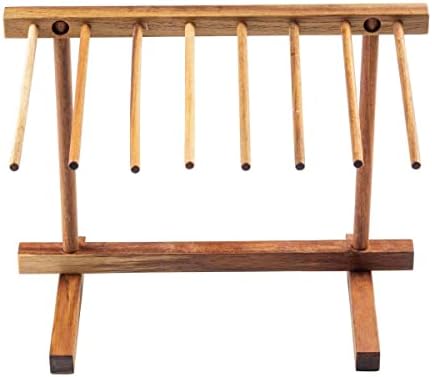 Tablecraft 11086 stalak za sušenje tjestenine, visina 14,25 inča, Bagremovo drvo, prirodno