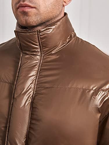 Ninq jakne za muškarce - muškarci nagibni džepovi puffer kaput