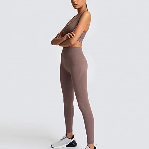 Set pantalona za djevojčice ljetna jesen 2023 odjeća moda Oversized Butt Scrunch Cami Tank Workout atletske hlače Set Q1 Q1