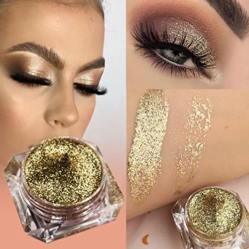 Kremasto sjenilo za žene Sequin Nail Glitter Glitter Powder sjenilo Harajuku eye Hair Body Beauty Glitter Gel Glitter grubi Gel krema za oči Jelly Mermaid Powder Korejsko sjenilo