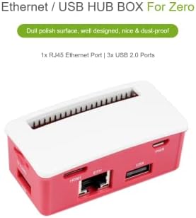 Ethernet / USB HUB HAT B s kutijom za maniru za maniru PI nula / nula w / nula wh / 2 wh, kom, sa 1 RJ45 10 / 100m Ethernet port,